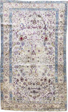 Antique Persian Silk Farahan Rug 3 11 x 6 11  - 4298431