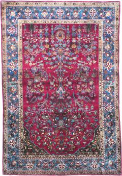 Antique Persian Silk Kashan Rug 4 5 x 6 6  - 4297368