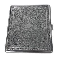 Antique Persian Silver Cigarette Case C 1920 - 2469300