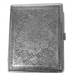 Antique Persian Silver Cigarette Case C 1920 - 2469301