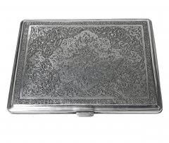 Antique Persian Silver Cigarette Case C 1920 - 2469304