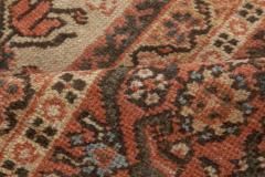 Antique Persian Sultanabad Beige Blue Brown and Orange Handmade Wool Rug - 2447915