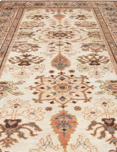 Antique Persian Sultanabad Beige Bold Handmade Wool Rug - 2465329