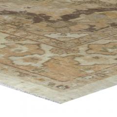 Antique Persian Sultanabad Beige and Brown Handwoven Wool Rug - 2447685