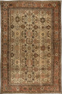 Antique Persian Sultanabad Botanic Handmade Wool Rug - 2461902