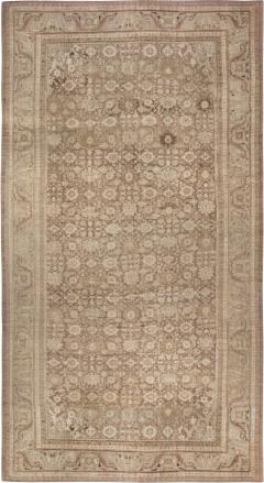 Antique Persian Sultanabad Brown Handmade Wool Rug - 2446957