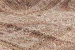 Antique Persian Sultanabad Brown Handmade Wool Rug - 2446958