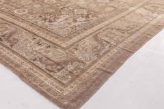 Antique Persian Sultanabad Brown Handmade Wool Rug - 2446961
