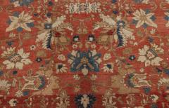 Antique Persian Sultanabad Floral Red Blue Handmade Wool Rug - 2447917