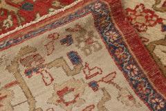Antique Persian Sultanabad Floral Red Blue Handmade Wool Rug - 2447922