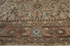 Antique Persian Sultanabad Green Handmade Wool Carpet - 2447782