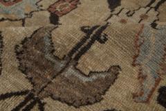 Antique Persian Sultanabad Green Handmade Wool Carpet - 2447784