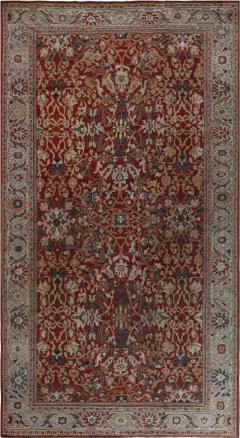 Antique Persian Sultanabad Red Handmade Wool Rug - 2446795
