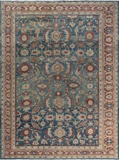 Antique Persian Sultanabad Rug in Beige Blue and Red - 2464756
