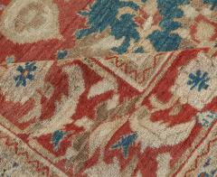 Antique Persian Sultanabad Rug in Beige Blue and Red - 2464761