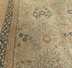 Antique Persian Tabriz Beige Handmade Wool Rug - 2461750