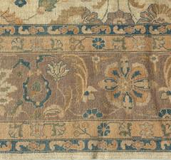 Antique Persian Tabriz Beige Handmade Wool Rug - 2461767