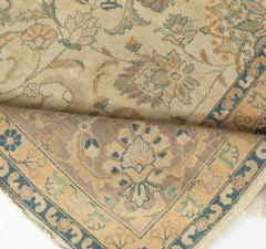 Antique Persian Tabriz Beige Handmade Wool Rug - 2461768