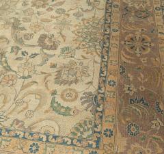 Antique Persian Tabriz Beige Handmade Wool Rug - 2461770