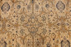 Antique Persian Tabriz Beige Handwoven Wool Rug - 2447572