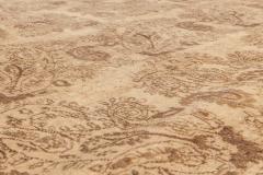 Antique Persian Tabriz Beige and Brown Handmade Wool Rug - 2454205
