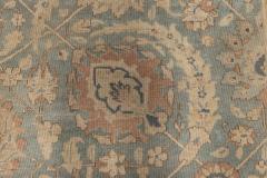 Antique Persian Tabriz Beige and Rosewood Handwoven Wool Rug - 2454217