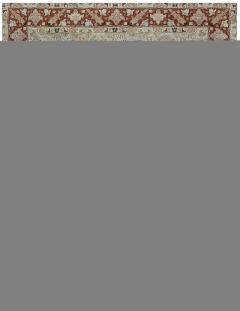 Antique Persian Tabriz Blue Background Floral Handmade Wool Rug - 2454281