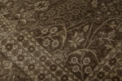 Antique Persian Tabriz Botanic Brown Carpet - 2447277