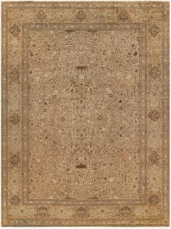 Antique Persian Tabriz Botanic Handmade Wool Carpet - 2443789