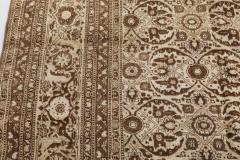 Antique Persian Tabriz Botanic Handmade Wool Carpet - 2446219