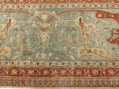 Antique Persian Tabriz Botanic Handmade Wool Rug - 2445360