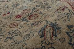 Antique Persian Tabriz Botanic Handmade Wool Rug - 2447516