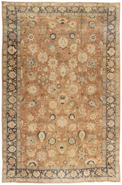 Antique Persian Tabriz Botanic Handmade Wool Rug - 2453387