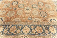 Antique Persian Tabriz Botanic Handmade Wool Rug - 2453392