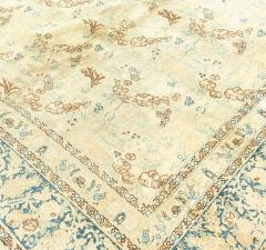 Antique Persian Tabriz Botanic Handmade Wool Rug - 2461738