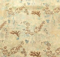 Antique Persian Tabriz Botanic Handmade Wool Rug - 2461741