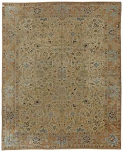 Antique Persian Tabriz Botanic Handwoven Wool Rug - 2447745