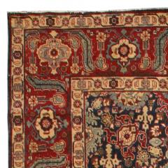 Antique Persian Tabriz Botanic Red Yellow Handmade Wool Rug - 2447688