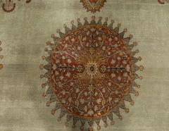 Antique Persian Tabriz Brick Beige Red Pale Orange and Chocolate Brown Rug - 2453554