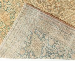 Antique Persian Tabriz Brown Handmade Wool Rug - 2461755