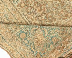 Antique Persian Tabriz Brown Handmade Wool Rug - 2461756