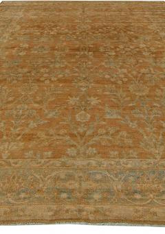 Antique Persian Tabriz Brown Light blue and Green Handwoven Wool Carpet - 2454595