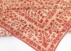 Antique Persian Tabriz Copper Terracotta and Camel Handmade Wool Rug - 3582310
