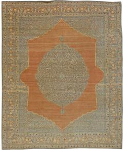 Antique Persian Tabriz Handmade Wool Rug - 2461549