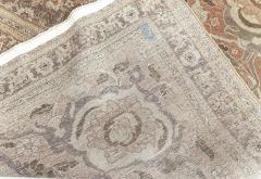 Antique Persian Tabriz Pink Handmade Wool Carpet - 2443845