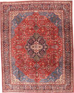 Antique Persian Tabriz Rug 9 9 x 12 7  - 4405364