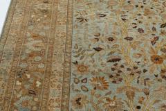 Antique Persian Tabriz Rug in Blue Brown Gold - 2454740