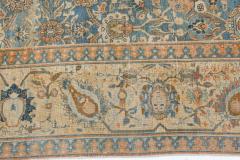 Antique Persian Tabriz Rug in Blue and Brown - 2446709
