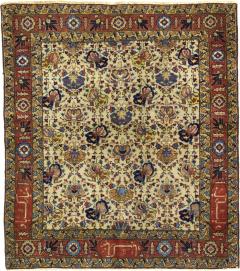 Antique Persian Tabriz Signed Rug 4 4 x 4 10  - 4458629