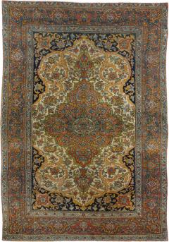 Antique Persian Tehran Rug 4 5 x 6 10  - 4405542